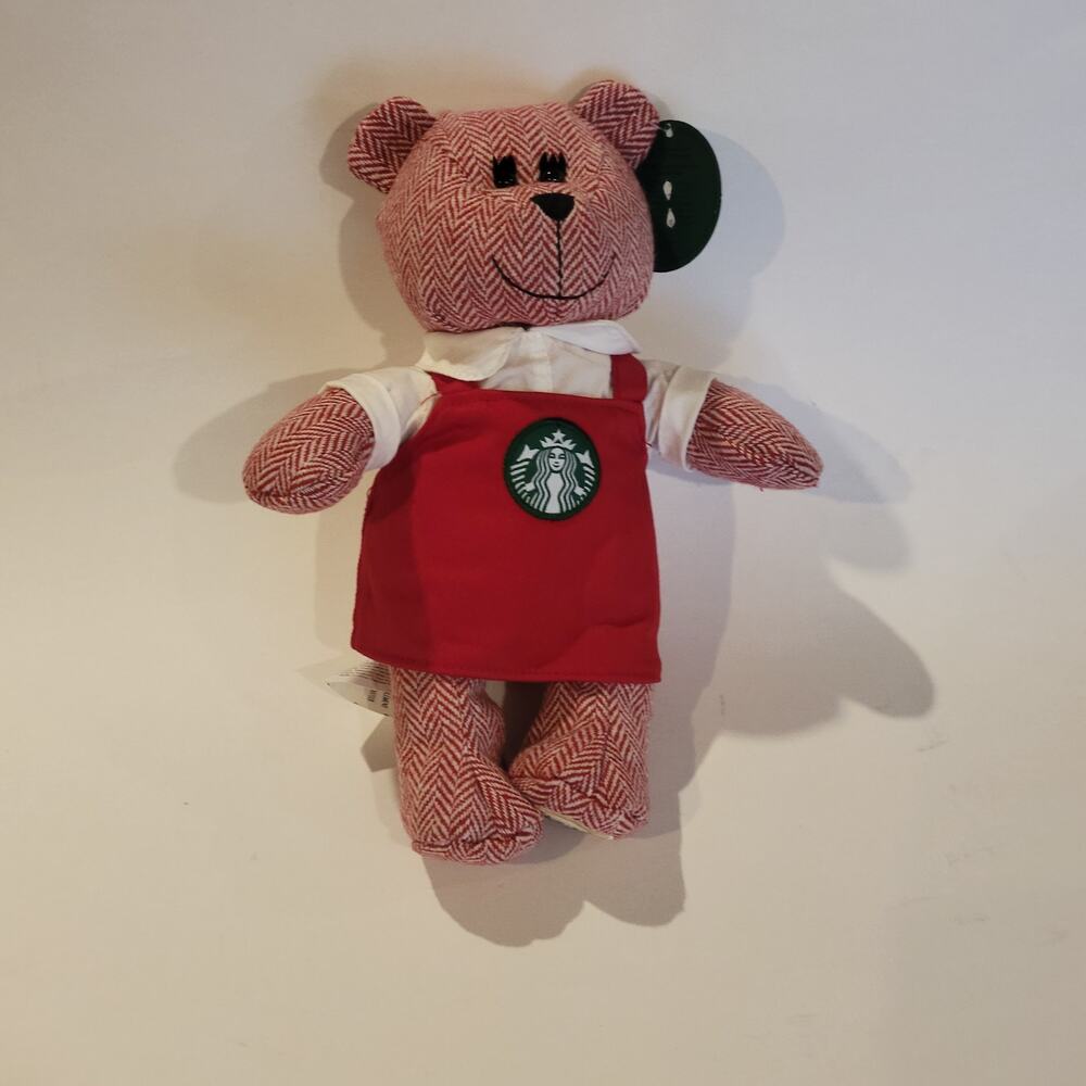 2016 Starbucks Coffee Holiday Bearista Bear Barista Red Apron New, with tags